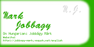 mark jobbagy business card